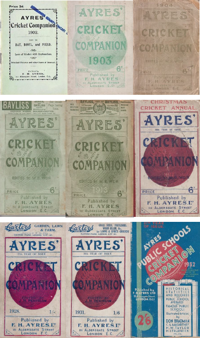Jacket for An Index to Ayres' Cricket Companion